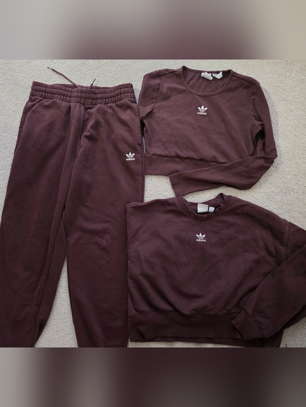 Adidas Sweats W/matching Tops